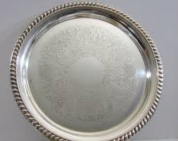 Serving Trays: Silver 15 round