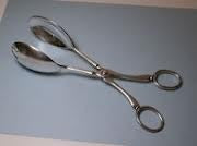 Silverplate : tongs