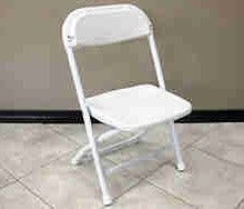 Chair-Children's White Folding