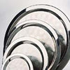 Serving Trays: Stainless Steel 16 swirl