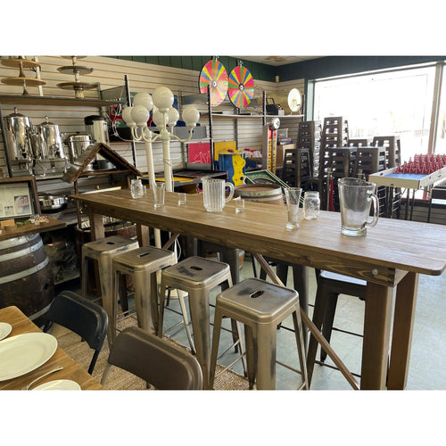 8’x24 Rustic Pub Table